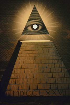 The ‘All Seeing Eye,’ also pictured on the backside of an American one-dollar bill.