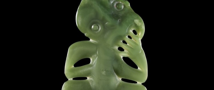 Hei Tiki in jade (anthropomorphic pendant) from the Te Papa Tangarewa Museum in New Zealand.
KURA POUNAMU / MUSEUM OF NEW ZEALAND.